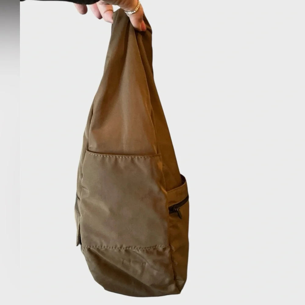 L.L. Bean AmeriBag Sling Backpack Brown Healthy Back Bag USA
